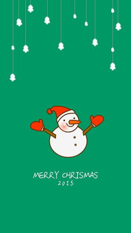 圣诞节快乐 麋鹿 圣诞树 圣诞老人 雪人 卡通 手机壁纸